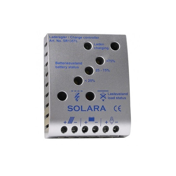 Regulador Solara SR135-TL, 12/24V E 8A.