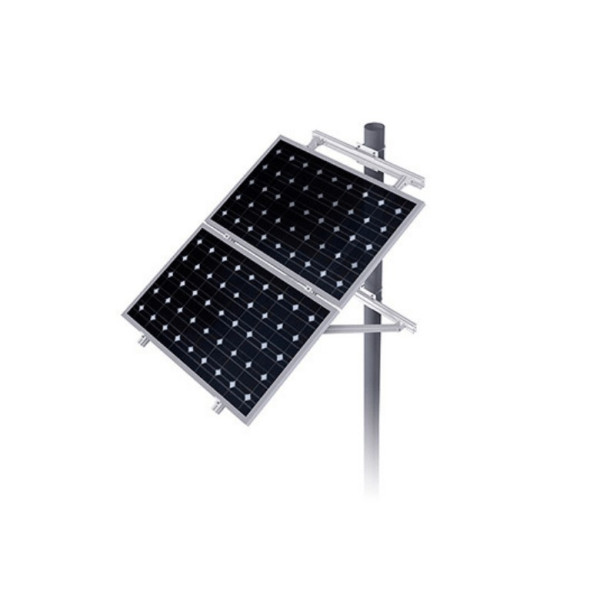 Soporte inclinado para poste existente 17H - Para 1 o 2 paneles solares