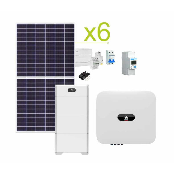 Autoconsumo solar Kit de Kit Huawei 17.280Wh / dia e bateria de lítio Huawei LUNA2000-5/10/15-S0
