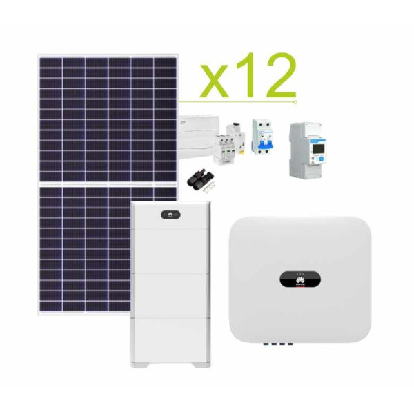 Solar Autoconsumption Kit Huawei 34,560Wh/day and lithium battery Huawei LUNA2000-5/10/15-S0