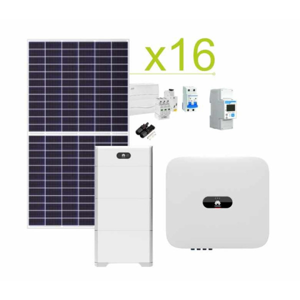 Kit Solar Autoconsumo Huawei 46.080Wh/día y batería litio Huawei LUNA2000-5/10/15-S0