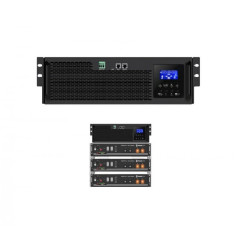 Inversor Axpert King Rack 5K + Pylontech US3000C + arma de cremalheira 12U