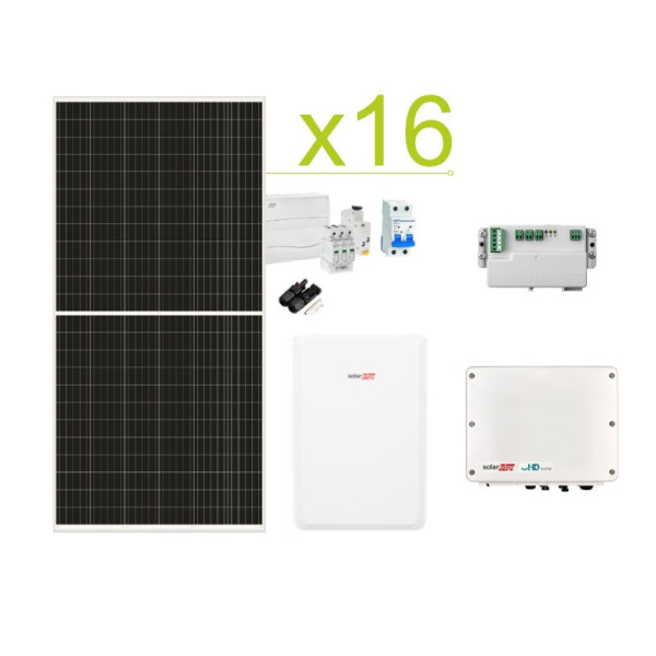 Kit solar de autoconsumo SolarEdge 46.080 Bateria de Wh/day e lítio SolarEdge 10k O quê