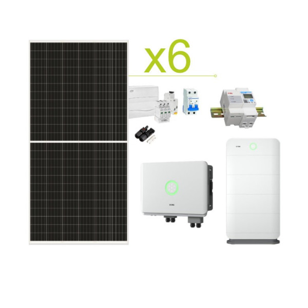 Autoconsumption Solar Kit SAJ 17,280Wh/day and lithium battery SAJ 4.8-24kWh