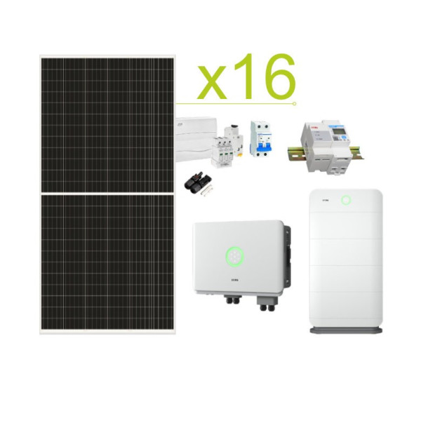 Kit solar Autoconsumo SAJ 46.080Wh/día y batería de litio SAJ 4,8-24kWh