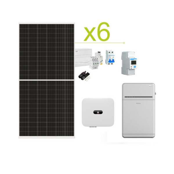 Kit Solar de Autoconsumo Huawei 17.280Wh/dia e bateria de lítio LG RESU 10H