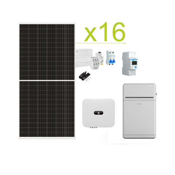 Kit Solar Autoconsumo Huawei 46.080Wh/día y batería litio LG RESU 16H