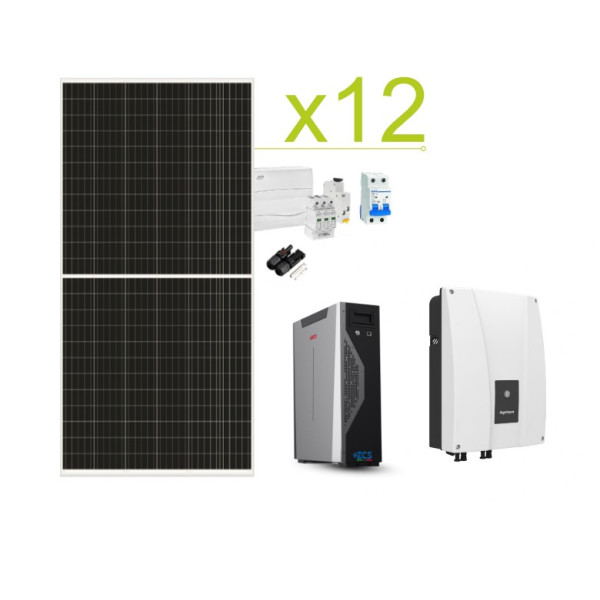 Self-consumption Solar Kit Ingeteam 34,560Wh/day and WeCo 5.3kWh Lithium Battery