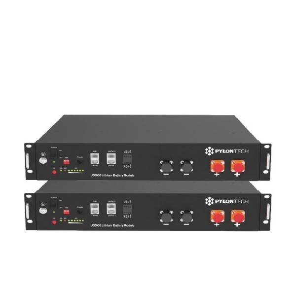 Pacote 2 Baterias Pylontech US2000C 4,8kWh 48V