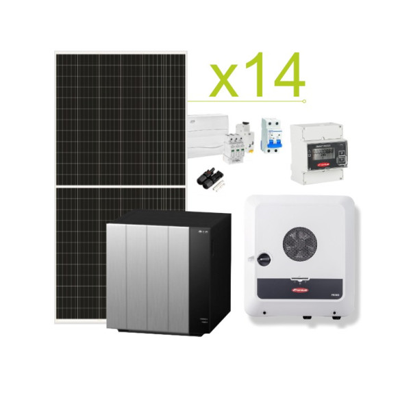 Autoconsumo solar Kit de Kit Fronius GEN24 40.320 Bateria de Wh/day e lítio LG Resu Flex 8.6kWh A 17.9k O quê