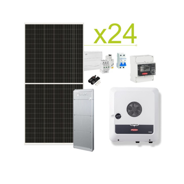 Kit Solar Autoconsumo Trifásico Fronius GEN24 69.120Wh/día y batería litio Varta-wall 10kWh A 20kWh