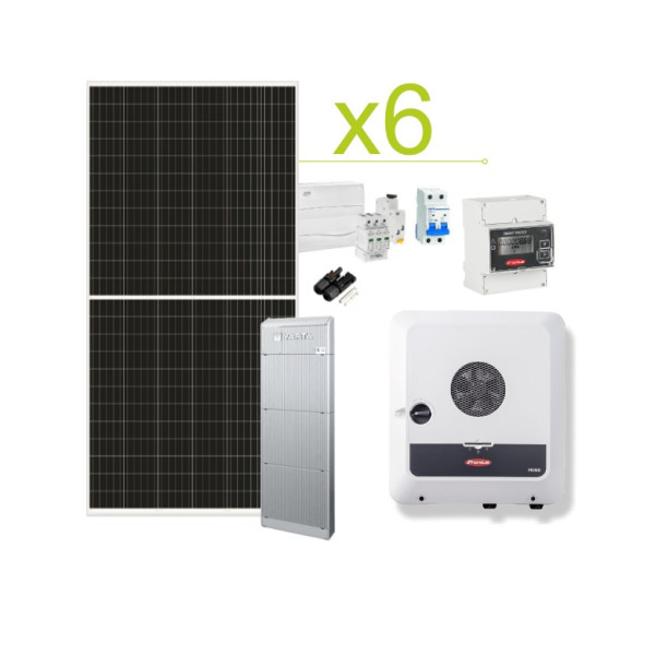 Kit Solar Autoconsumo Fronius GEN24 17.280Wh/día y batería litio Varta-wall 10kWh A 20kWh