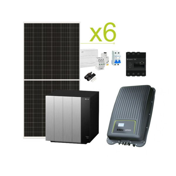 Solar Autoconsumption Kit Kostal MP PLUS 17,280Wh/day and lithium battery LG Resu Flex 8.6kWh A 17.9kWh