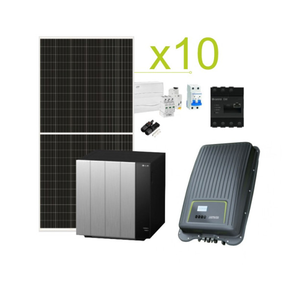 Kit Solar Autoconsumo Kostal MP PLUS 28.800Wh/día y batería litio LG Resu Flex 8,6kWh A 17,9kWh