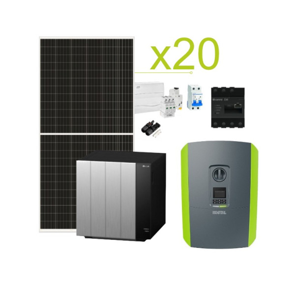 AutoConsumo Solar Triphasic Kit de Kit Kostal PIKO 57.600 Bateria de Wh/day e lítio LG Resu Flex 8.6kWh A 17.9k O quê