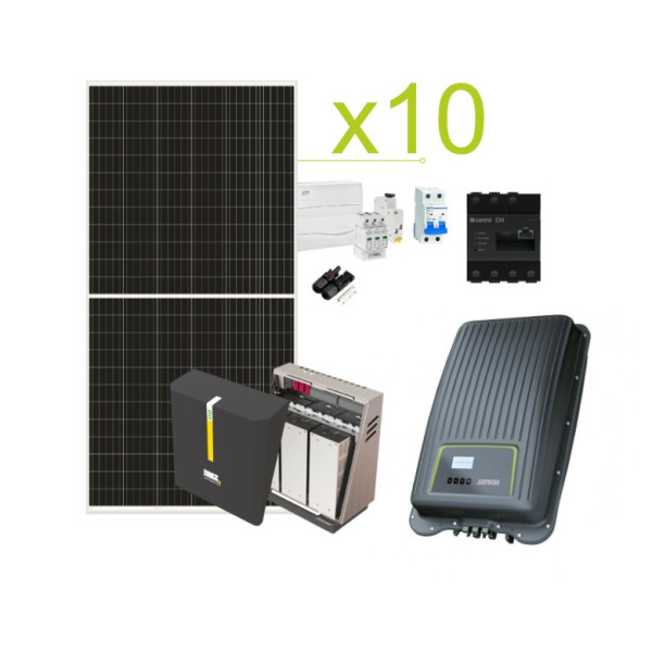 Kit Solar de Autoconsumo Kostal MP PLUS 28.800Wh/dia e Bateria de Lítio BMZ Hyperion HV de 51,5V e 9,6kWh