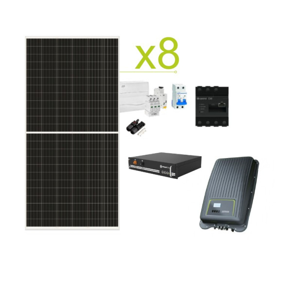 Kit Solar de Autoconsumo Kostal MP PLUS 23.040Wh/dia e Bateria de Lítio Pylontech HV 7,2-16,8kWh