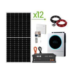 Kit Solar isolado 34.560Wh...