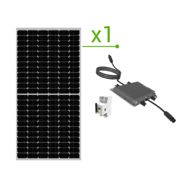 Kit autoconsumo 480W con Microinversor Turbo Energy 1.6 + 1 Panel Solar Leapton 480W