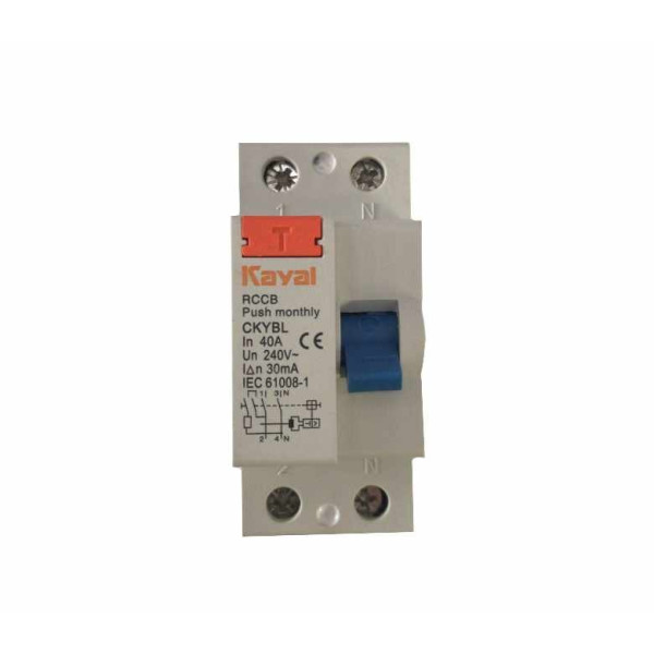 Differential switch 2 poles 25A 30mA