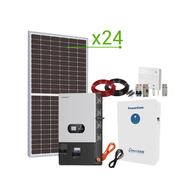 Kit Solar Isolado 83.520 Wh/day e bateria de lítio 28k O quê-  LuxPower SNA 14kW
