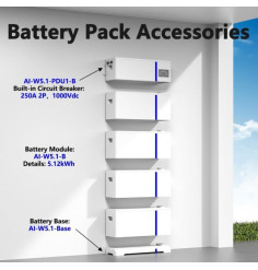 DEYE AI-W5.1-B - Batería de Litio Modular 10.24 kWh - 30.72 kWh