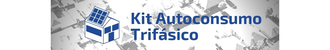 Kit solar para ligação à rede trifásica para autoconsumo
