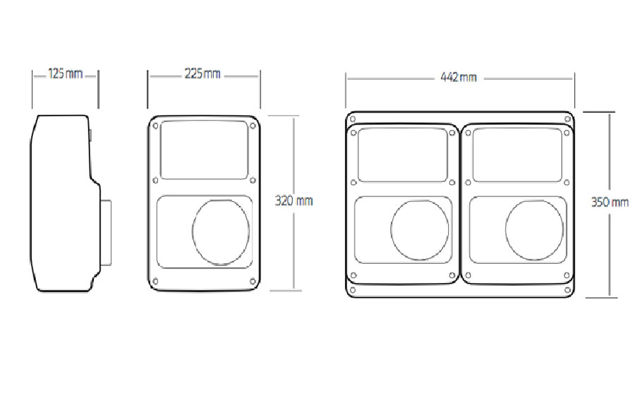 dimensiones circutor RVE WallBox